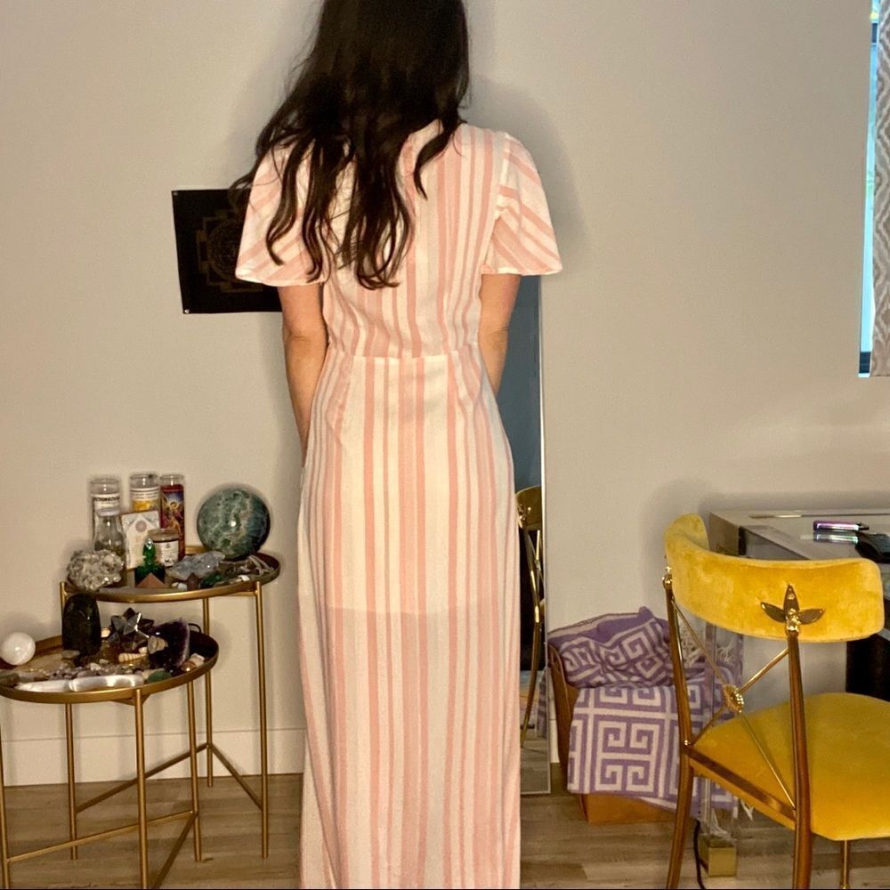 Lost + Wander Pink White Stripe Maxi Dress - Picture 6 of 8